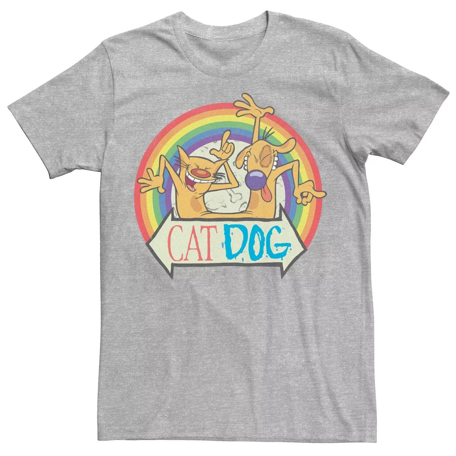 

Футболка с портретом CatDog Pride Rainbow для взрослых Licensed Character