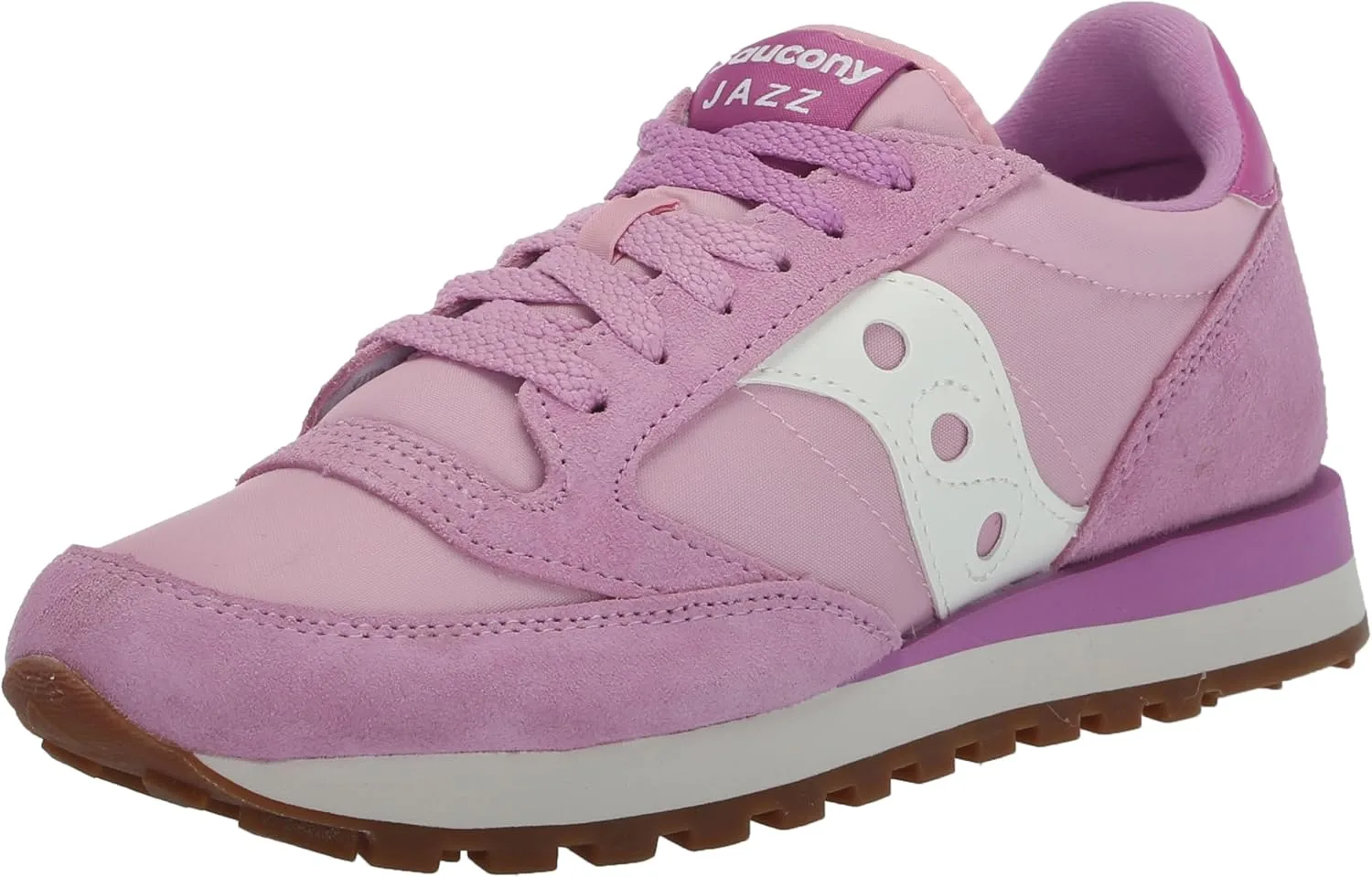Мужские винтажные кроссовки Saucony Jazz Original, белый/фиолетовый