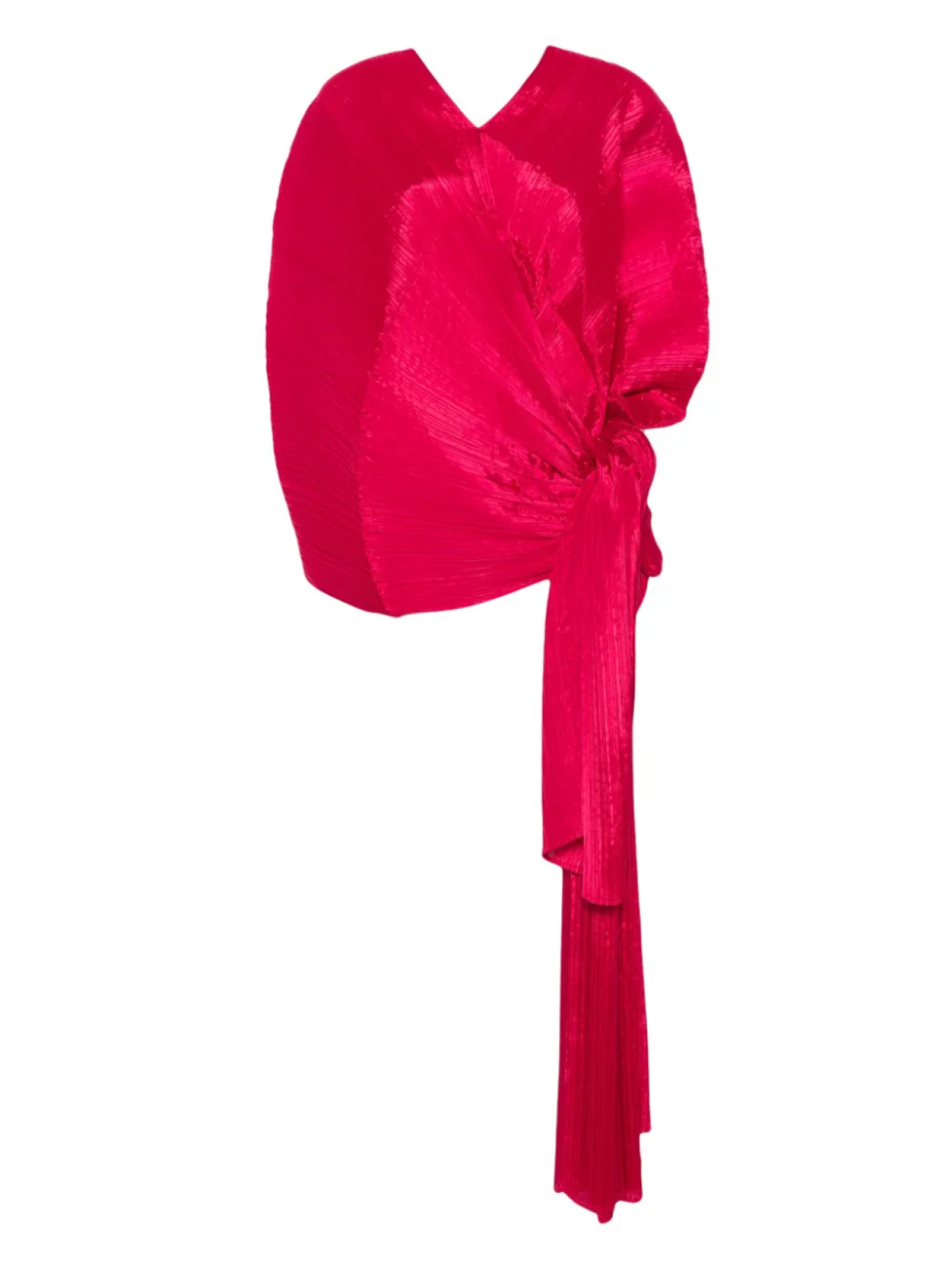 

Pleats Please Issey Miyake плиссированный топ, красный