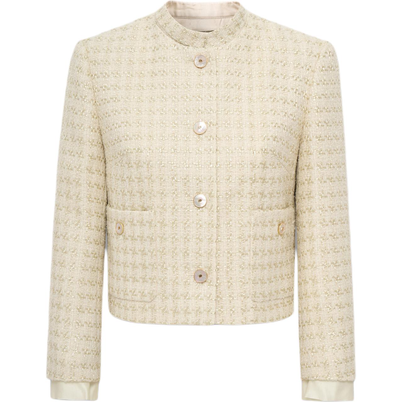 

KARL LAGERFELD Chanel Inspired Elegance Premium Gathering SS26 куртка и пальто женские KARL LAGERFELD / Karl Lagerfeld Jeans, золото