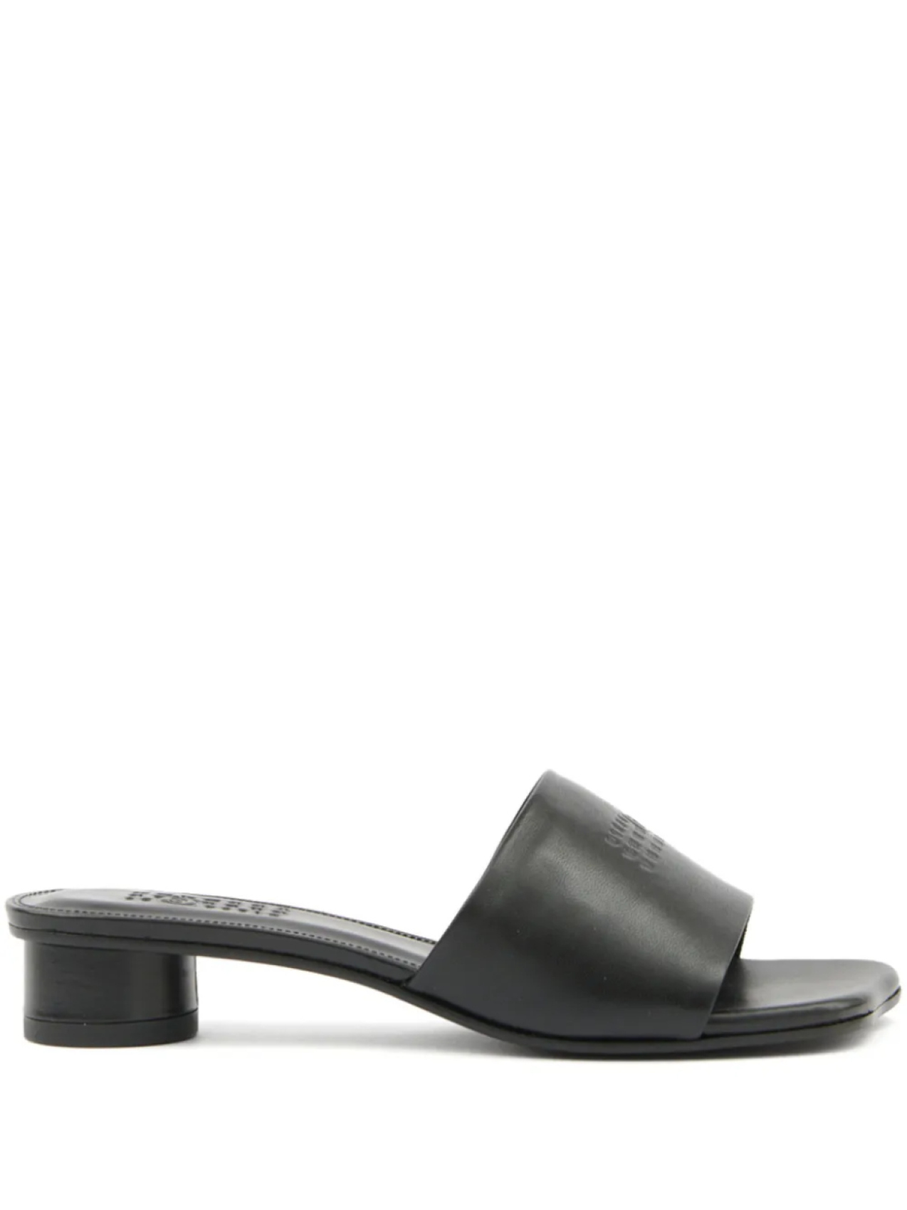 Мюли с логотипом MM6 Maison Margiela, черный