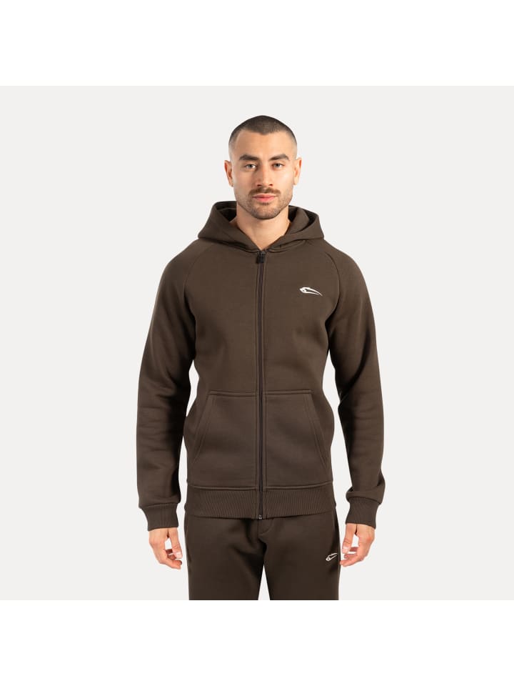 

Толстовка с капюшоном на молнии Yasin коричневого цвета SMILODOX, Коричневый, Толстовка с капюшоном на молнии Yasin коричневого цвета SMILODOX