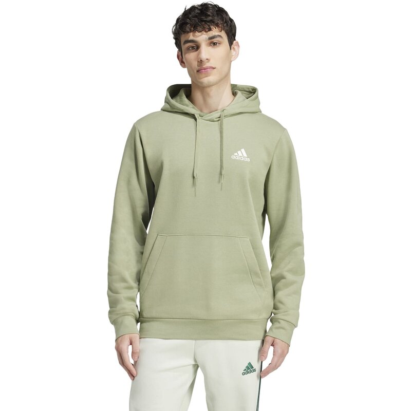 Толстовка с капюшоном Essentials из флиса Adidas, цвет tengrn — фото 2