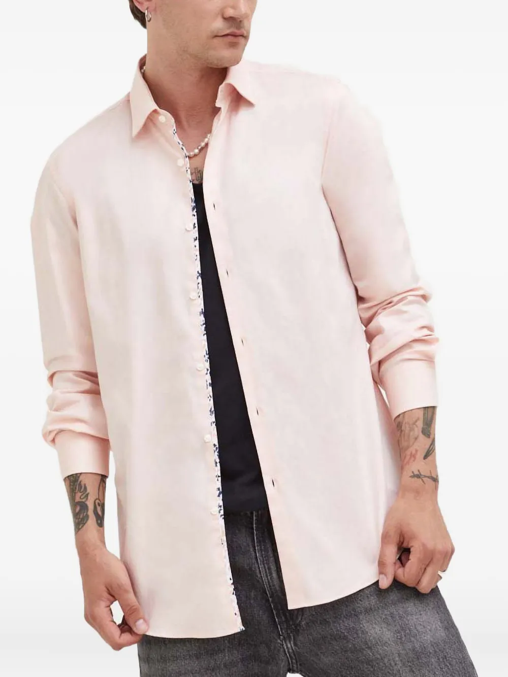 

Рубашка на пуговицах Hugo, розовый