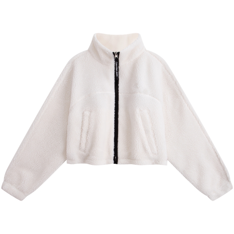 

Бархатистое пальто для женщин Calvin Klein, ybi-айвори