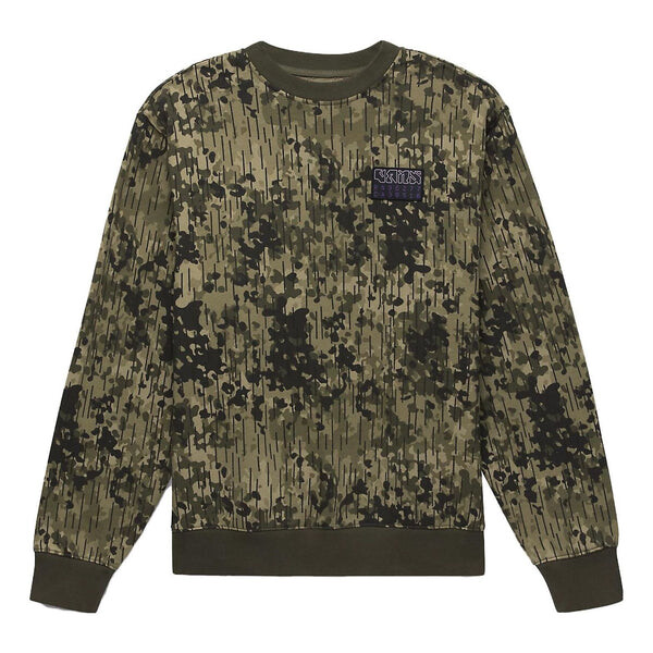 

Свитер rain camo crew sweatshirt 'green' Vans, зеленый