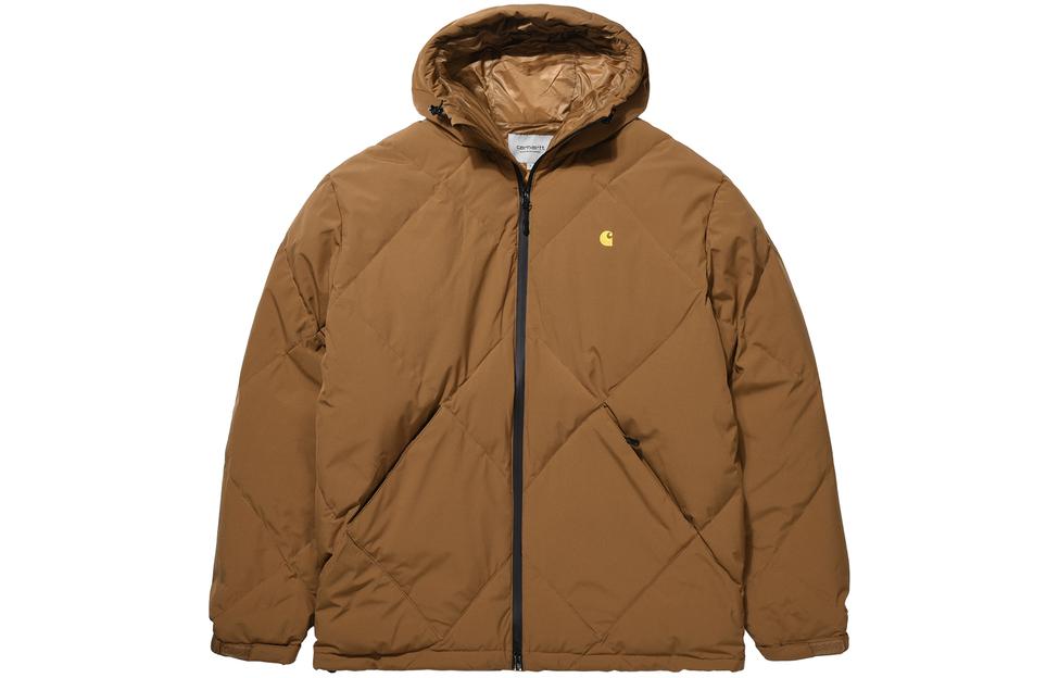 

Carhartt WIP Мужская пуховая куртка кофейного цвета, Coffee