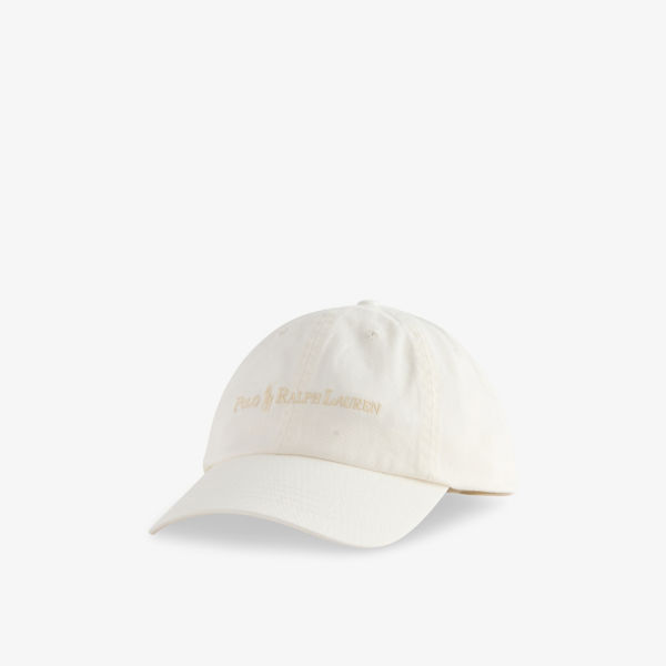 

Хлопковая бейсболка с вышитым логотипом Polo Ralph Lauren, бежевый