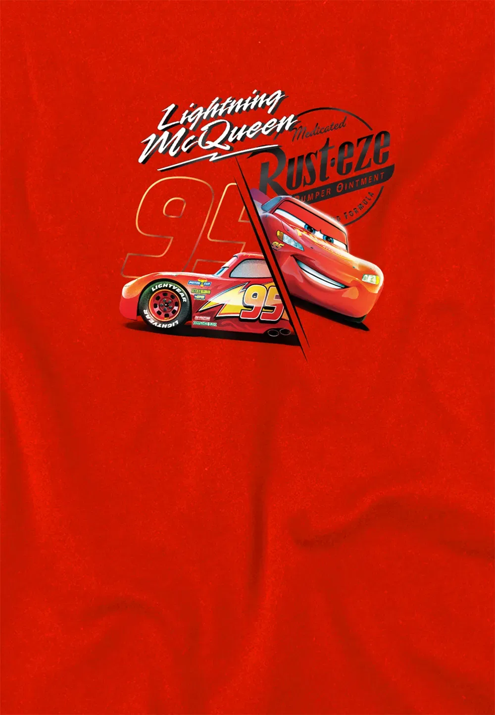 Детский худи с Lightning Mcqueen, красный, Disney, красный — фото 2