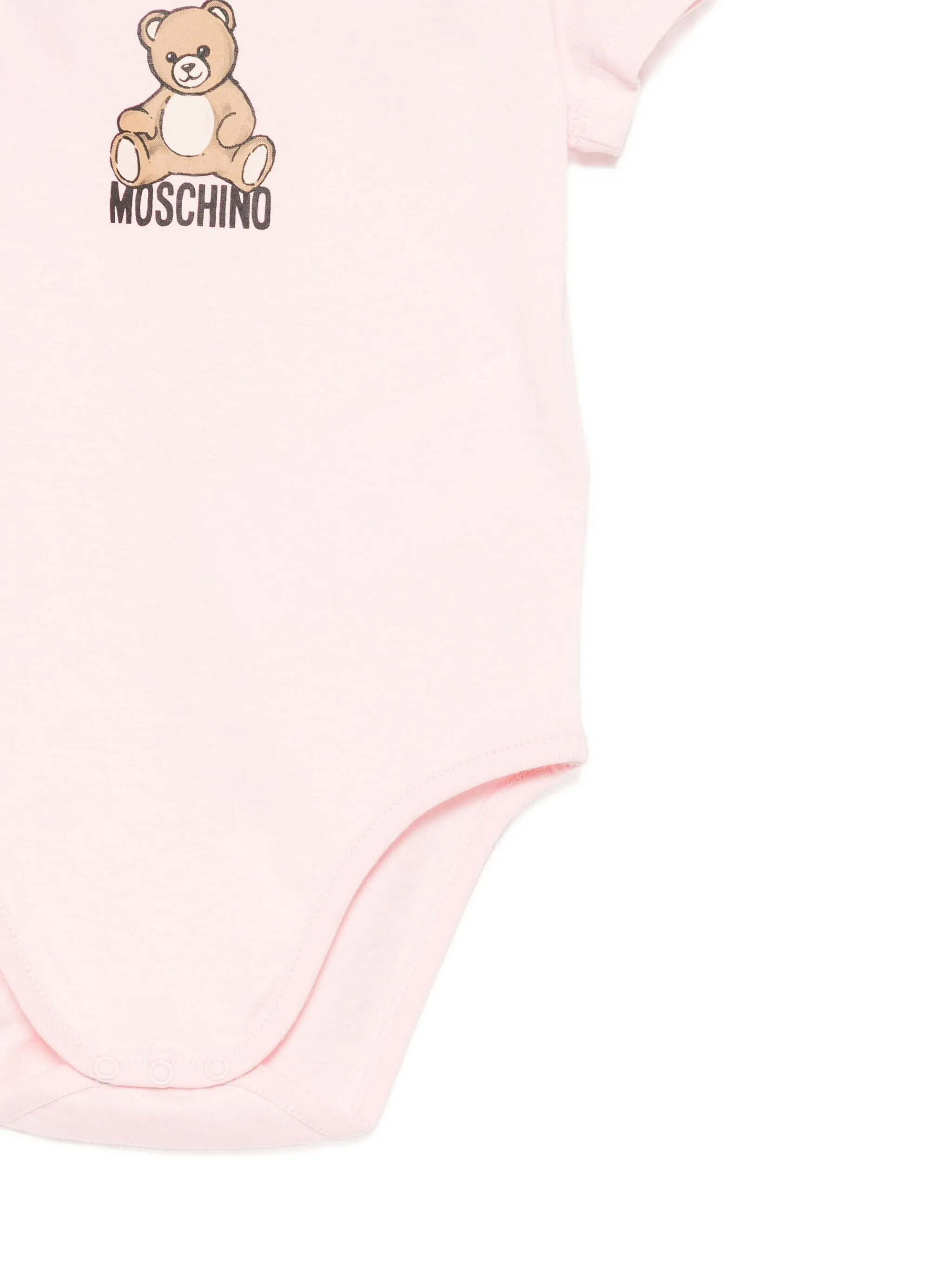 Комплект Terry Bear из двух боди Moschino Kids, розовый — фото 2