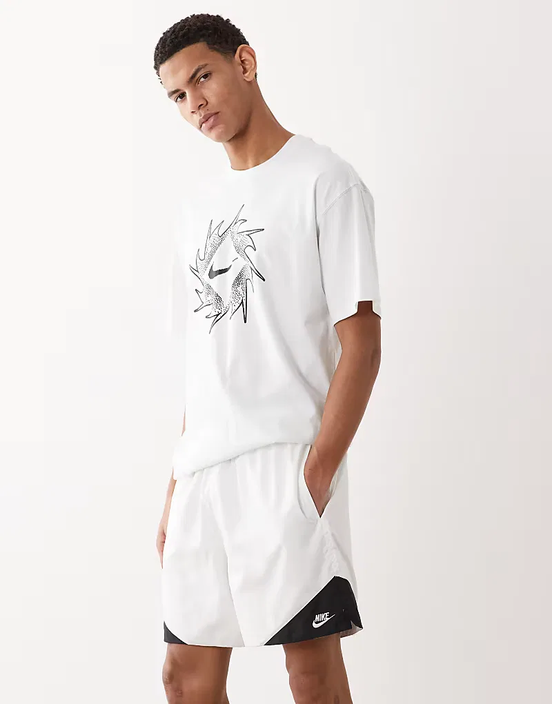 Легкие шорты Nike Windrunner, белый — фото 2