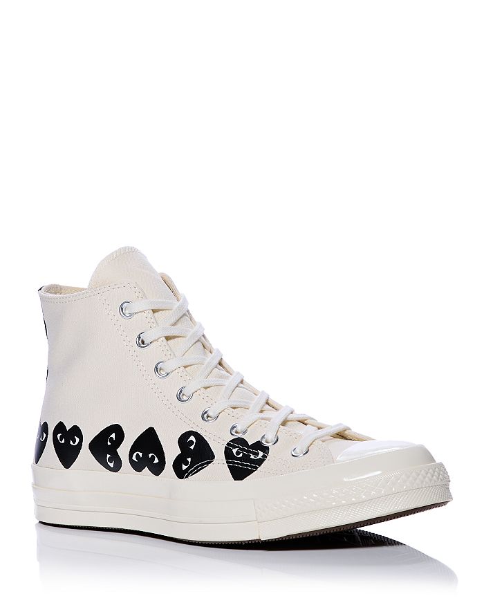 

x Converse Unisex Chuck 70 Heart High Top Sneakers Comme Des Garcons PLAY, белый