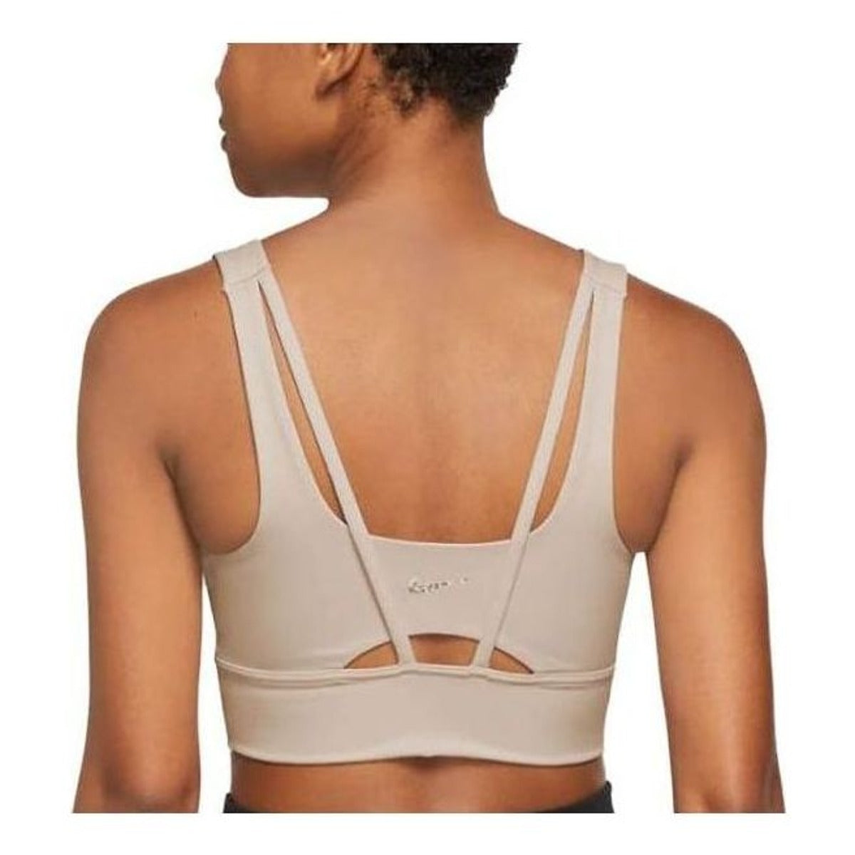 Бюстгальтер (WMNS) Nike Zenvy Longline Medium Support Padded Sports Bra 'Beige' — фото 2