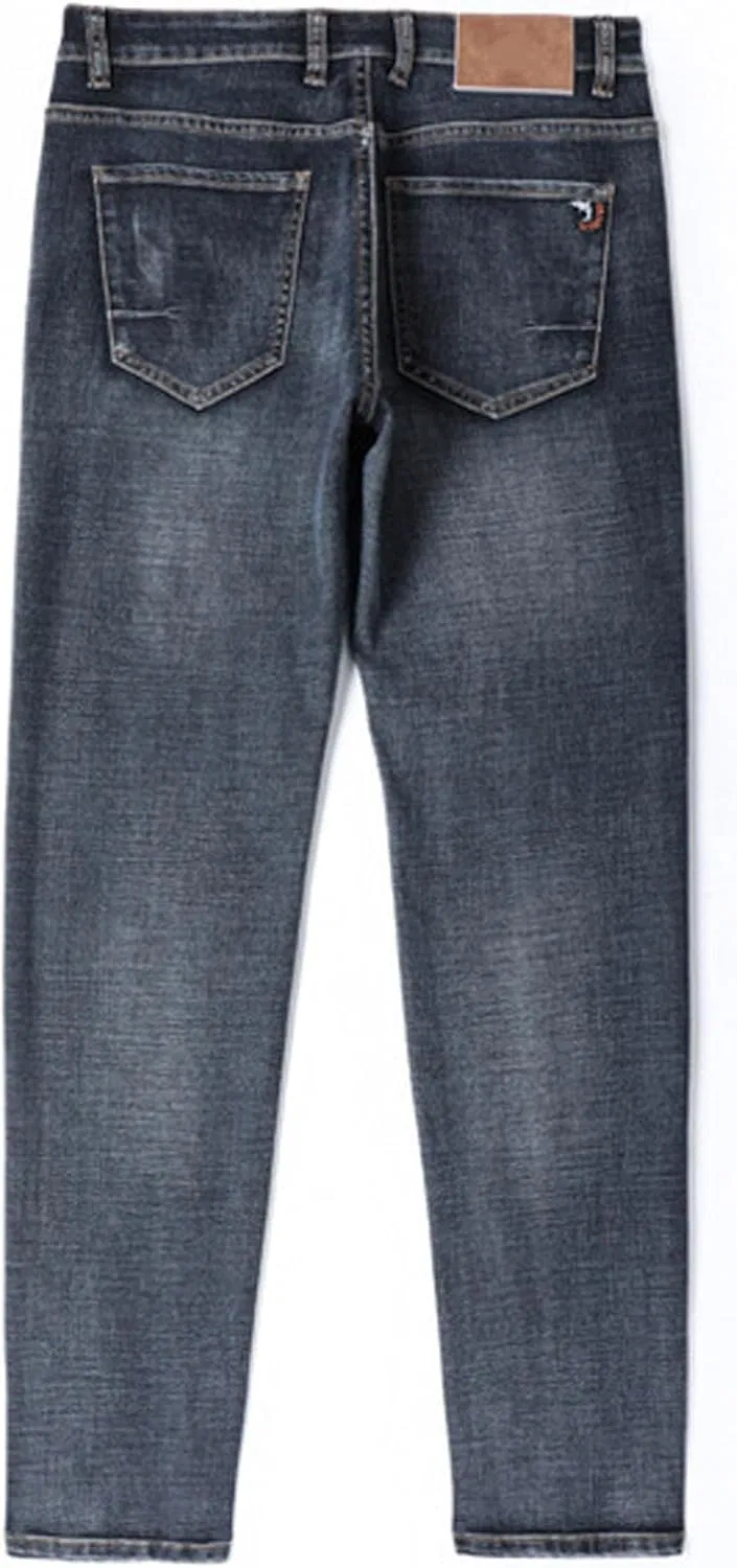 Джинсы Slim Fit, сине-серый — фото 4