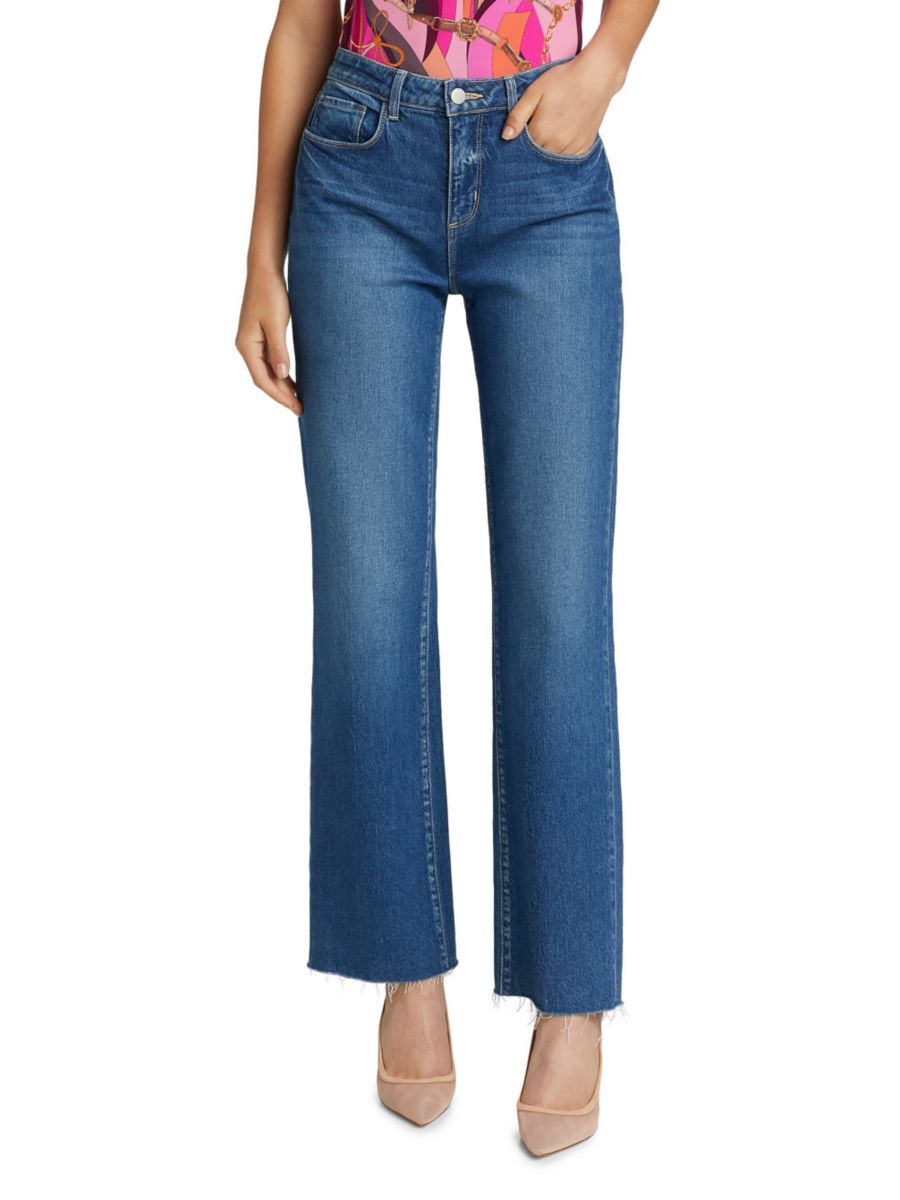 

Джинсы Tiana с высокой талией L'AGENCE, цвет Stockton Blue