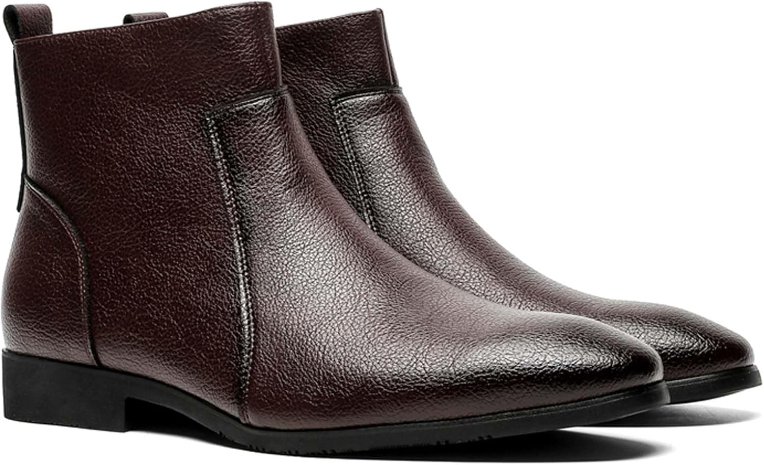 

Мужские ботинки челси, городские, деловые, офисные, формальные, с противоскользящим покрытием, удобные, повседневные, для банкета, свадьбы, униформы, церкви, танцев, вечеринки, костюма, платья, высокие кожаные ботинки Generic, коричневый