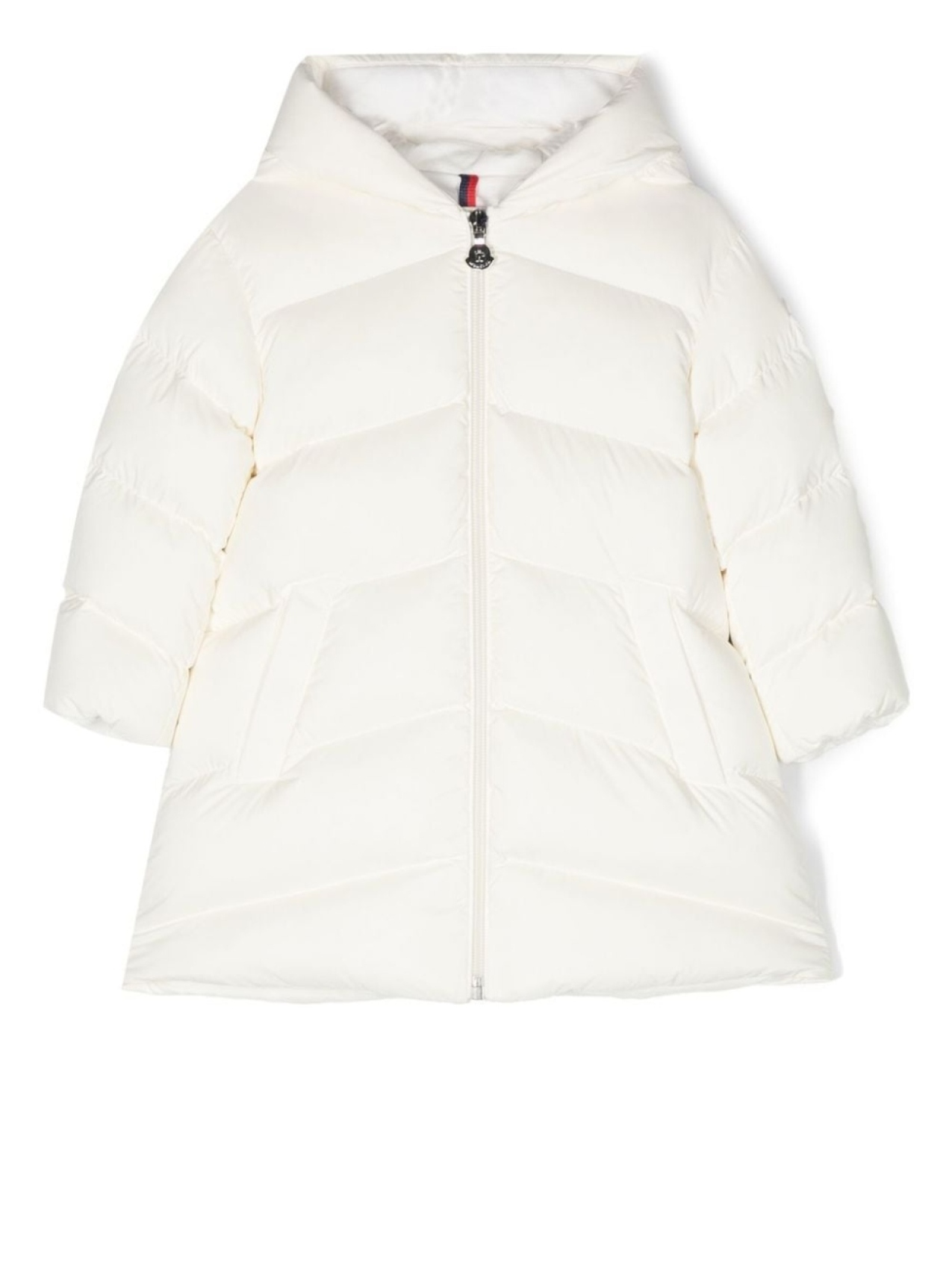 

Moncler Enfant стеганый пуховик, белый