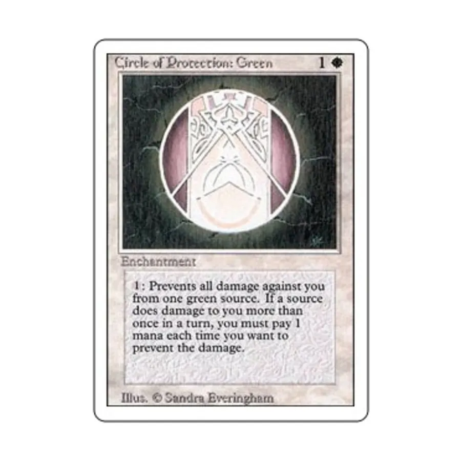 

CCG Круг защиты: Зеленый (С), MTG - 3rd Edition (Revised)