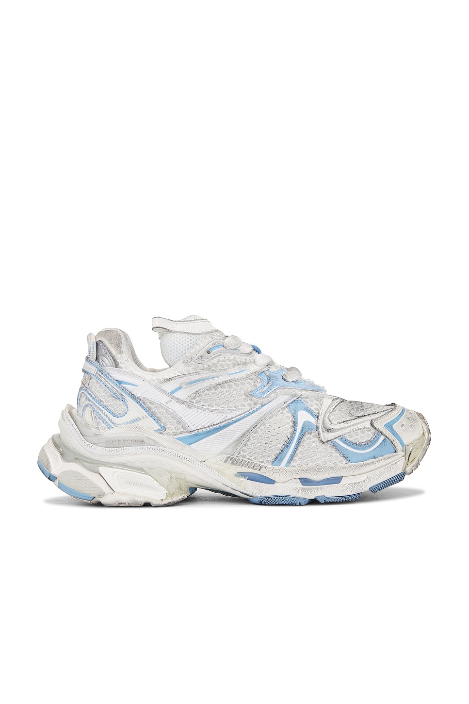 Кроссовки Runner 2 Balenciaga, White, Light Blue, & Grey