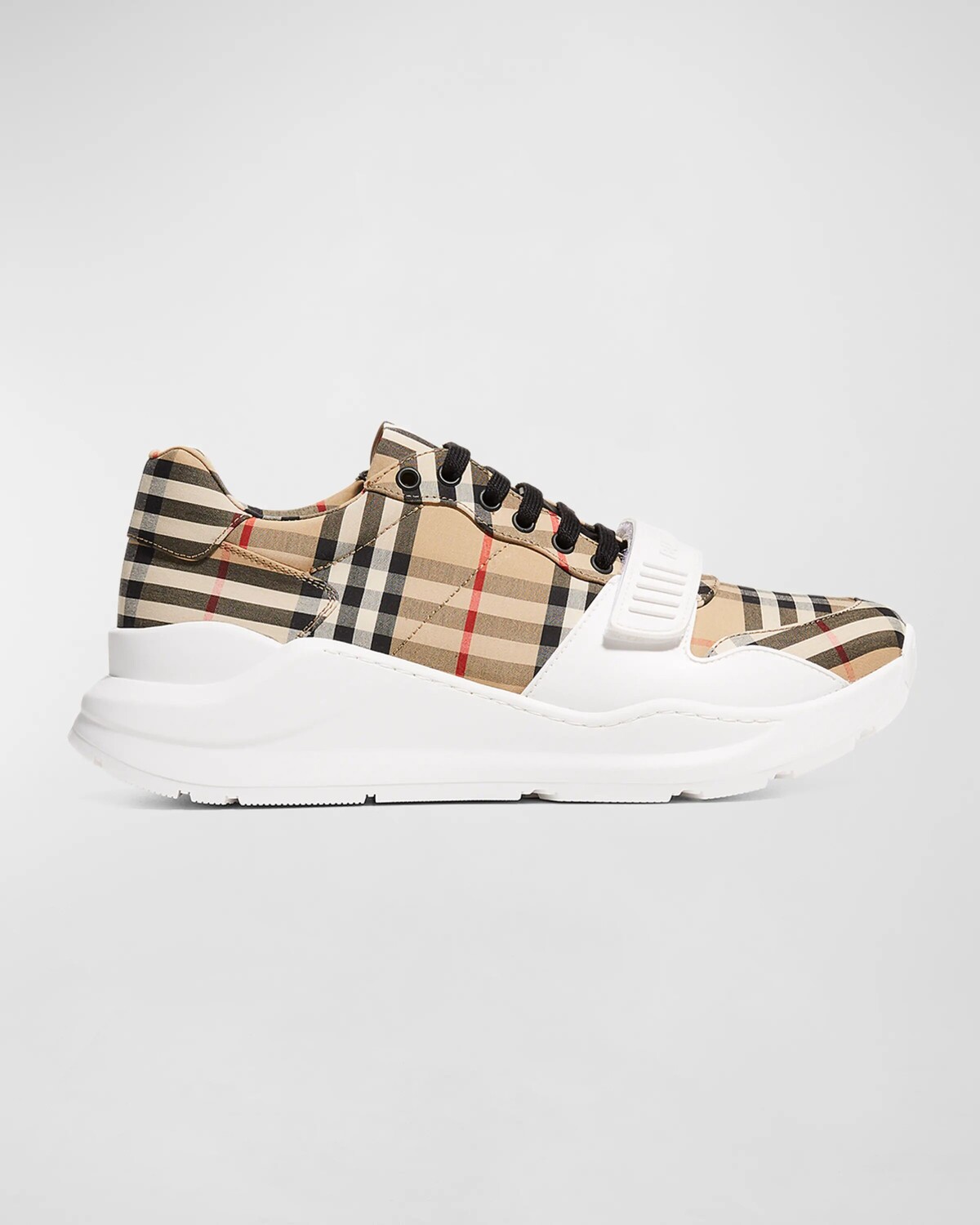 

Мужские кроссовки Regis в клетку Burberry, цвет Archive Beige