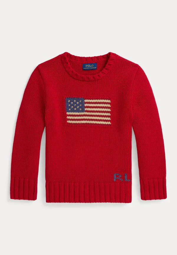 Знаменитый свитер с флагом, размер 27y. Polo Ralph Lauren, Red
