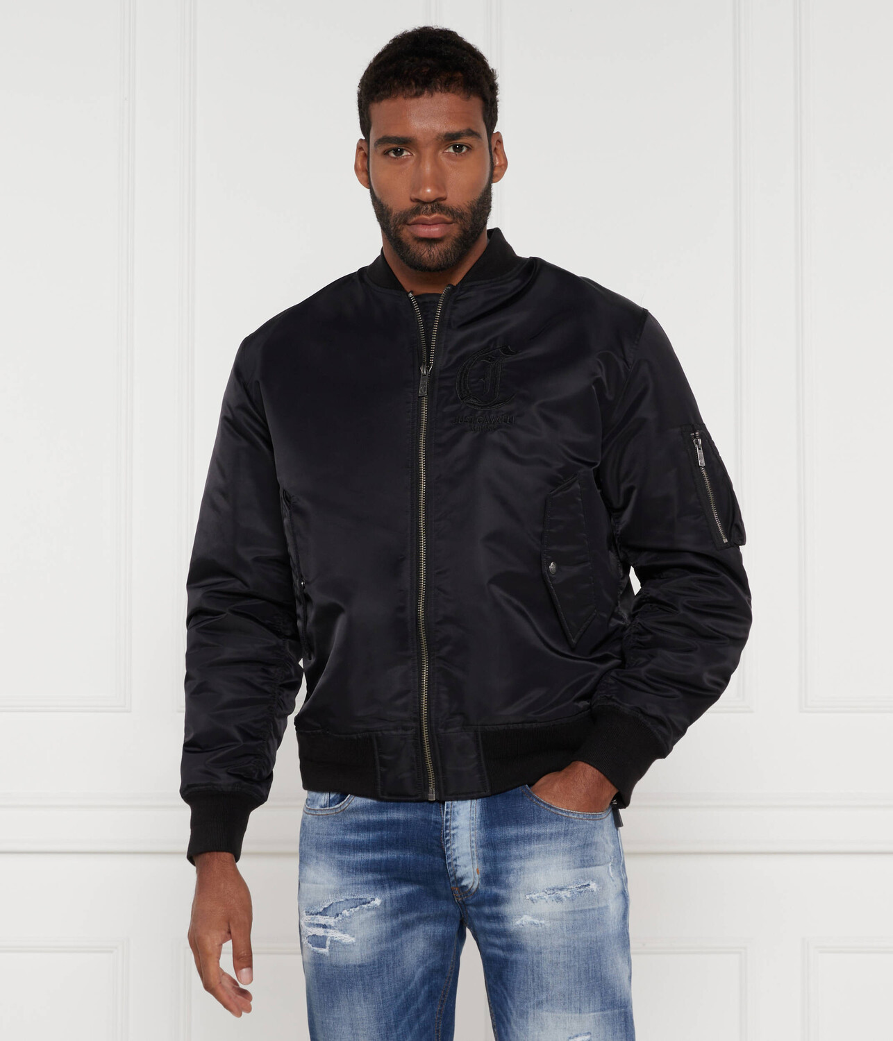 

Куртка Just Cavalli Regular Fit, черный