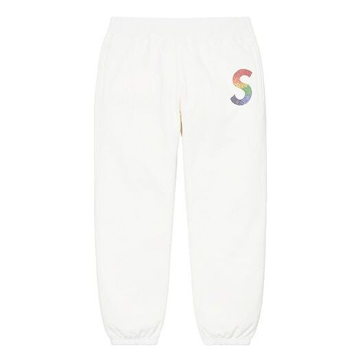 

Брюки x swarovski s logo sweatpants 'white' Supreme, белый