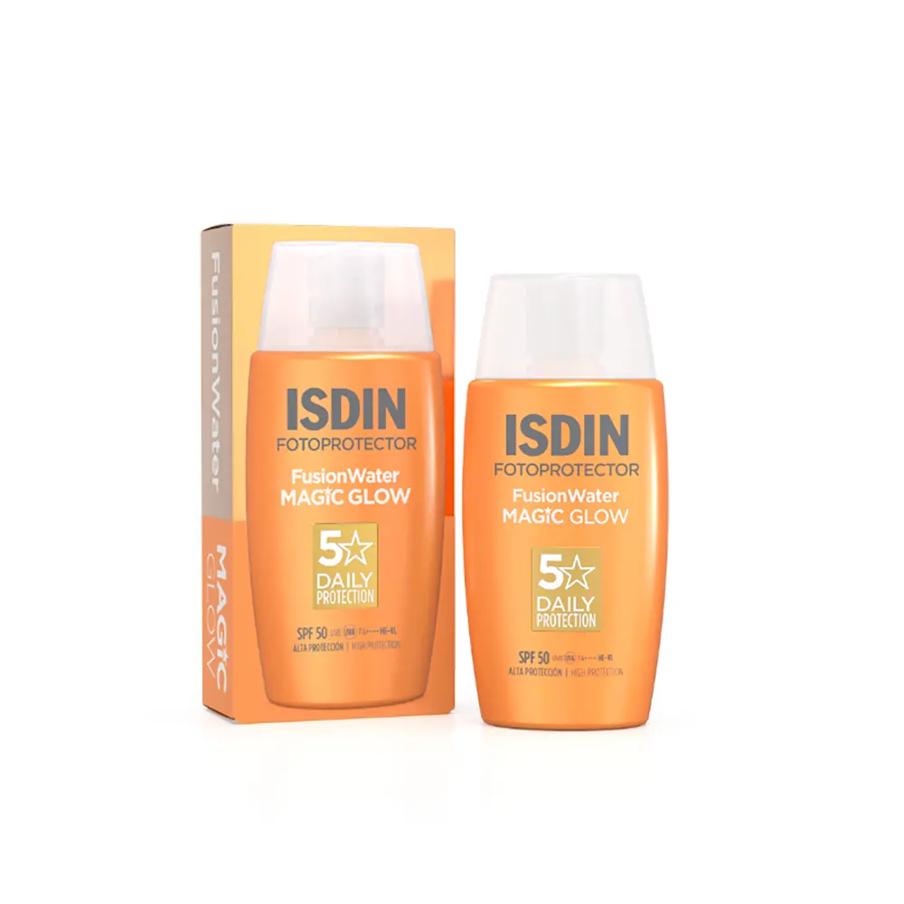 Солнцезащитный крем Isdin Fotoprotector Fusion Water Magic Glow SPF 50, 50 мл — фото 2