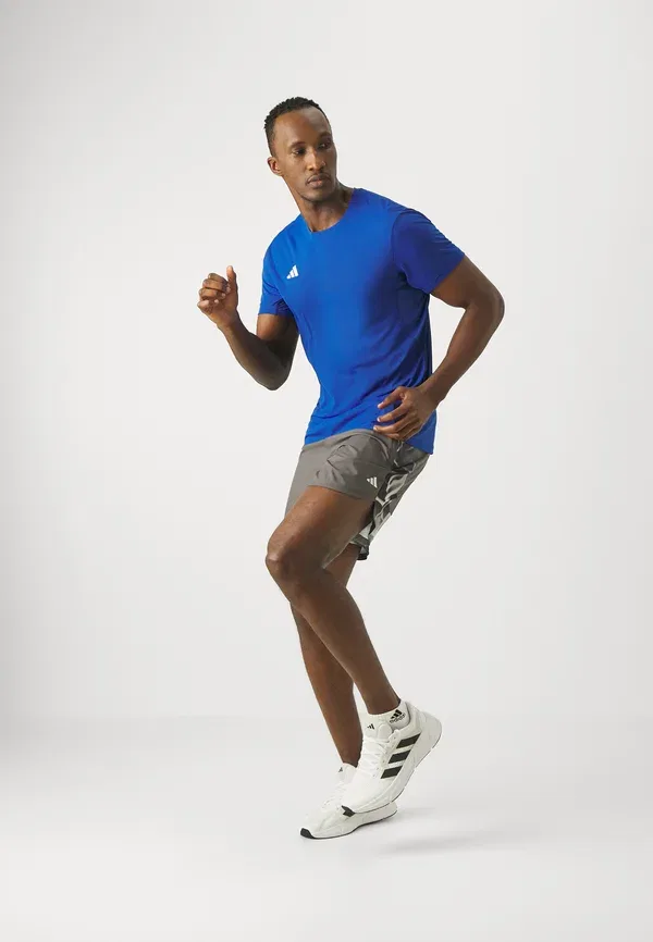 Футболка спортивная Adidas Performance Adizero tee, королевский синий — фото 2