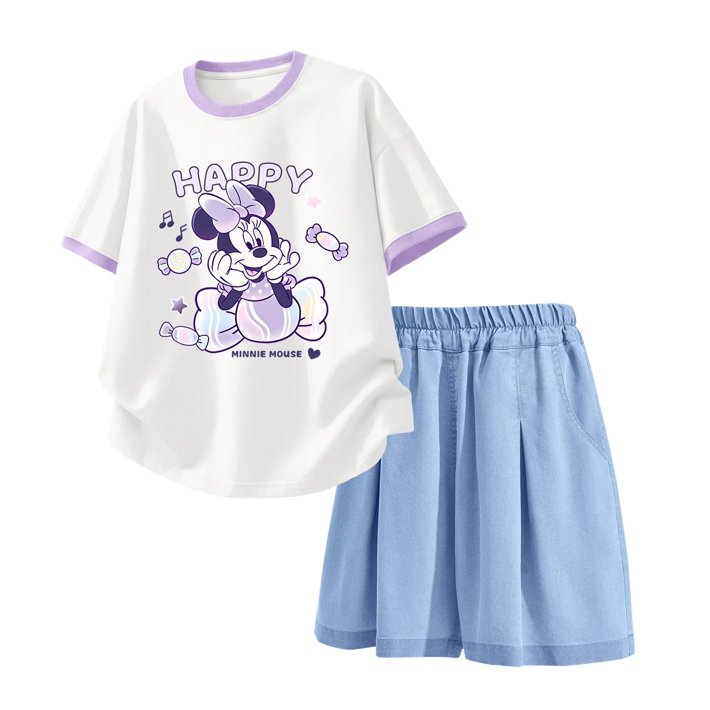 Детский спортивный костюм Disney Kids Casual Sportswear, кремово-синий — фото 4