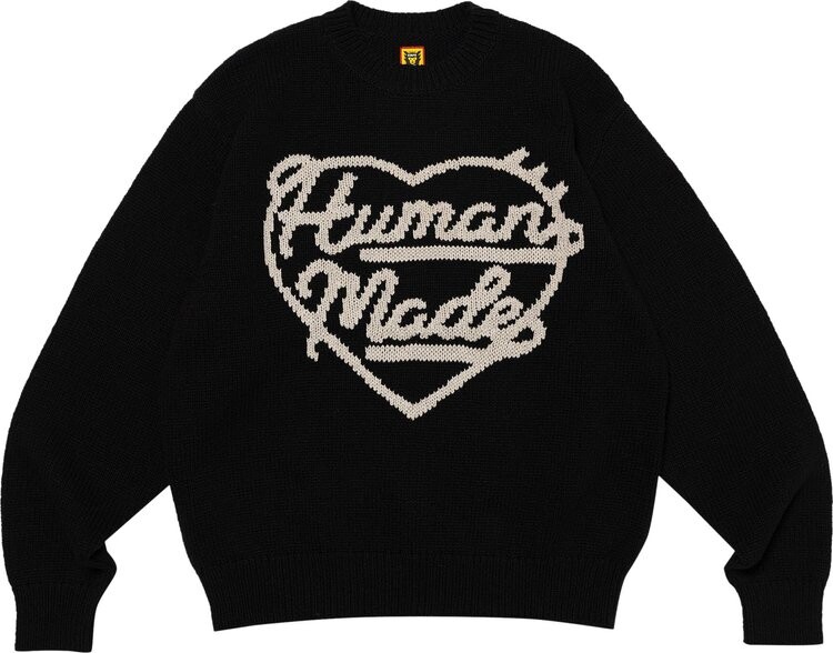 

Свитер Human Made Low Gauge Knit 'Black', черный