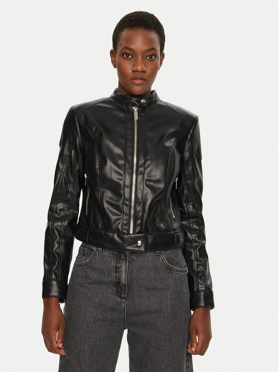 

Кожаная куртка обычного кроя 5RGL12 7255A Marciano Guess, черный