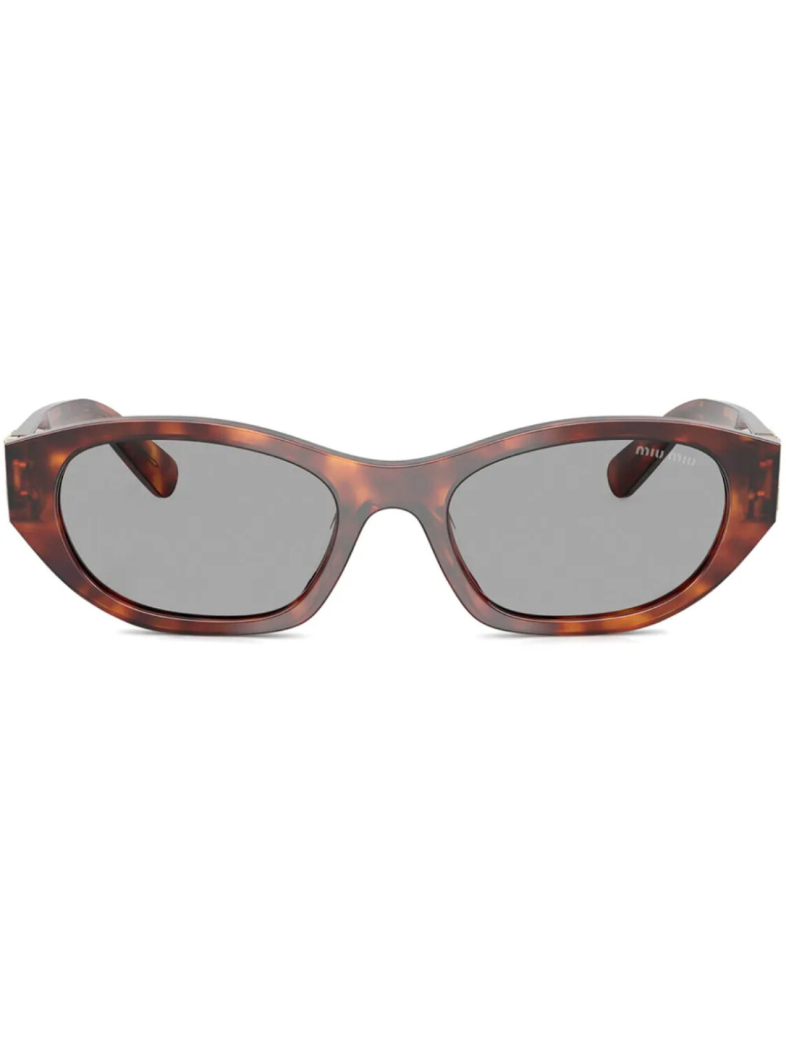 

Miu Miu Eyewear солнцезащитные очки в оправе черепаховой расцветки, коричневый