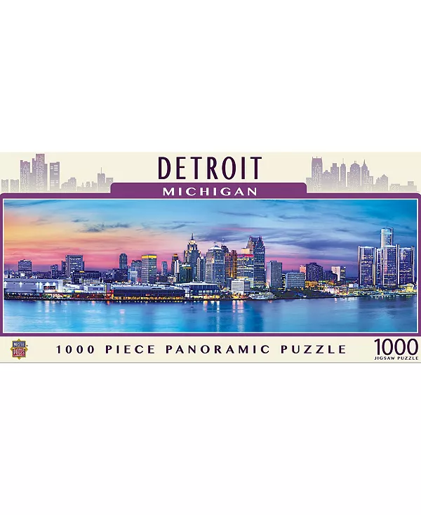 Шедевры Детройта Панорамный пазл из 1000 деталей для взрослых Masterpieces Puzzles, multicolor — фото 4