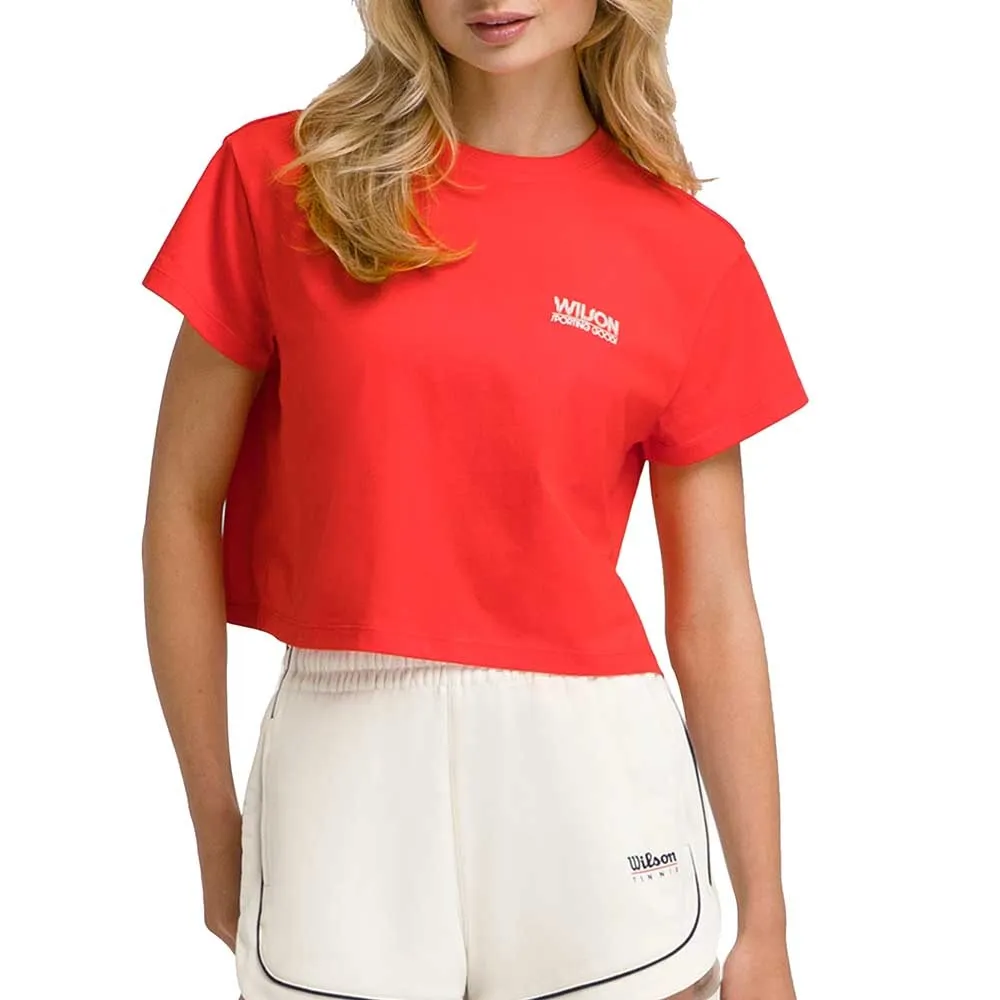 

Футболка с коротким рукавом Wilson Harper Crop, красный
