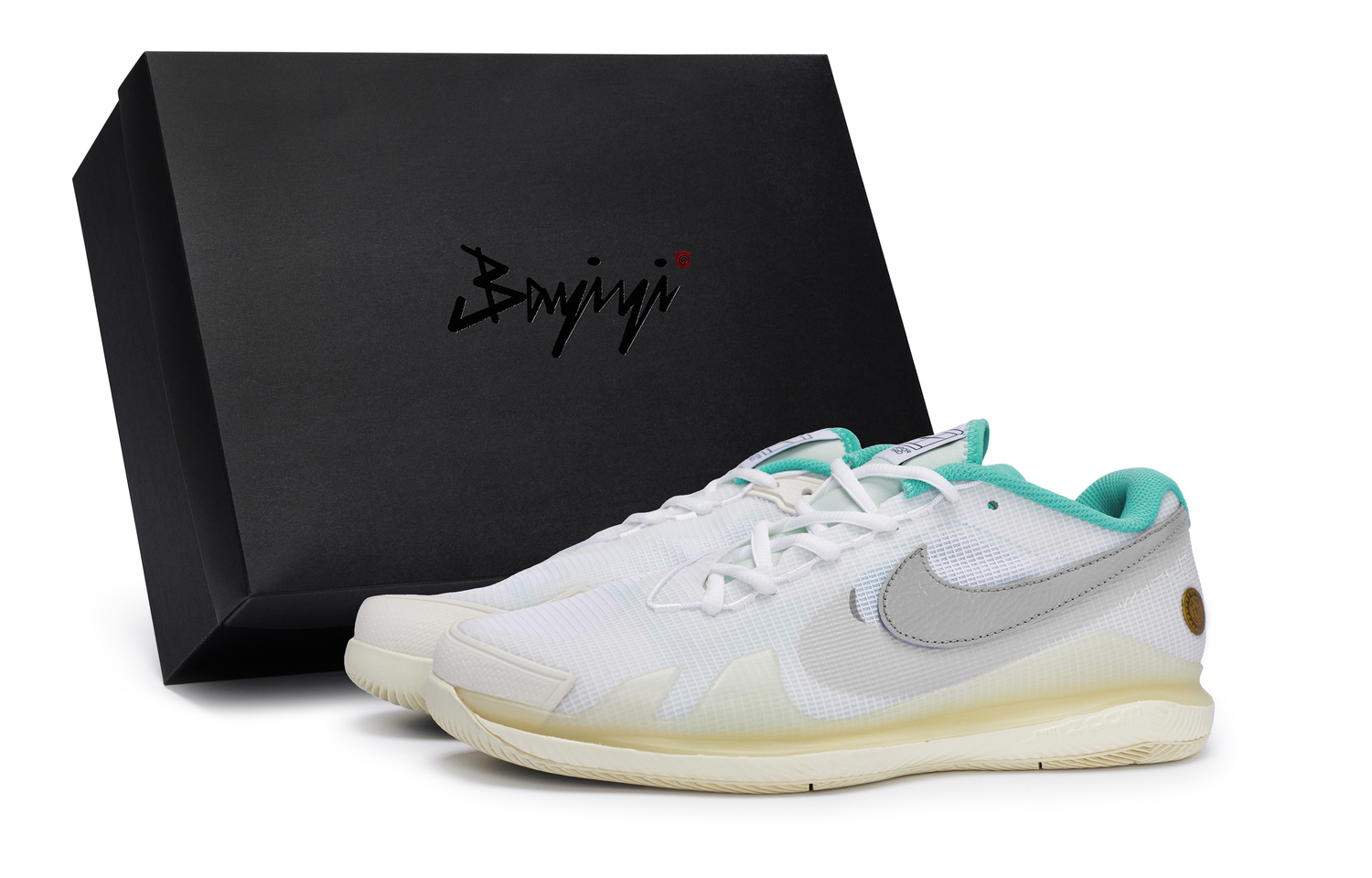 

Nike Кроссовки для тенниса Air Zoom Vapor Pro унисекс низкие розово-серые бело-розово-серые, цвет White Pink Gray
