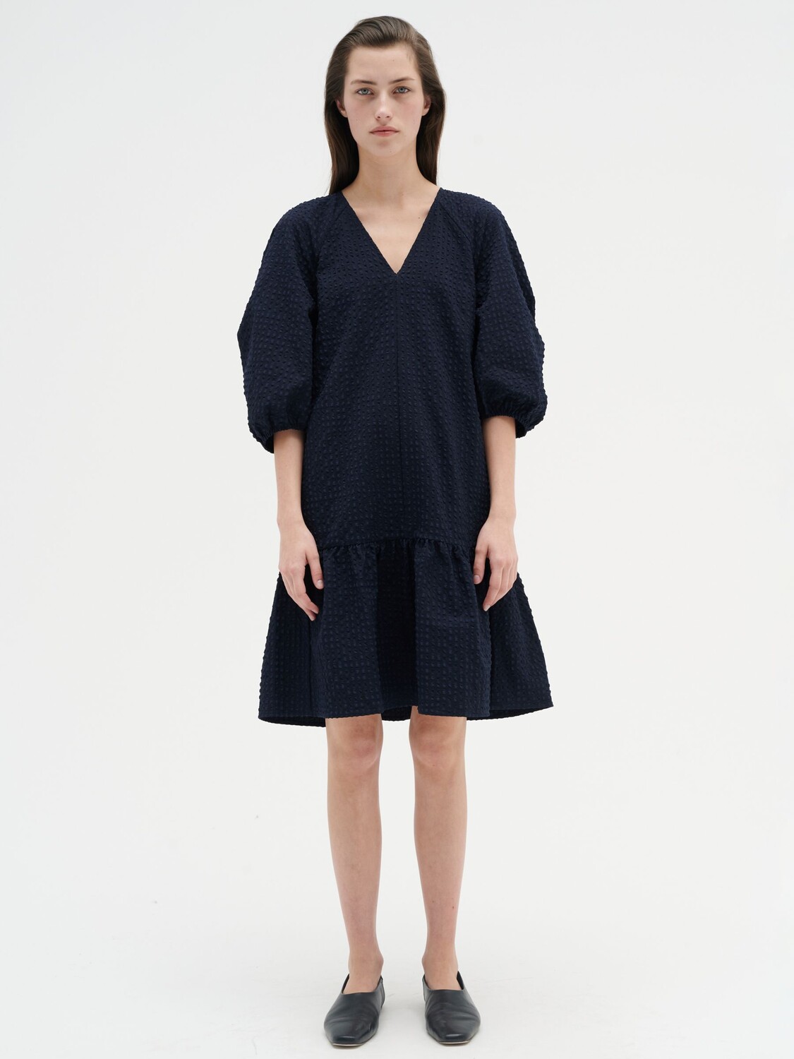 

Платье длиной до колена InWear Edena, темно-синее, Синий, Платье длиной до колена InWear Edena, темно-синее