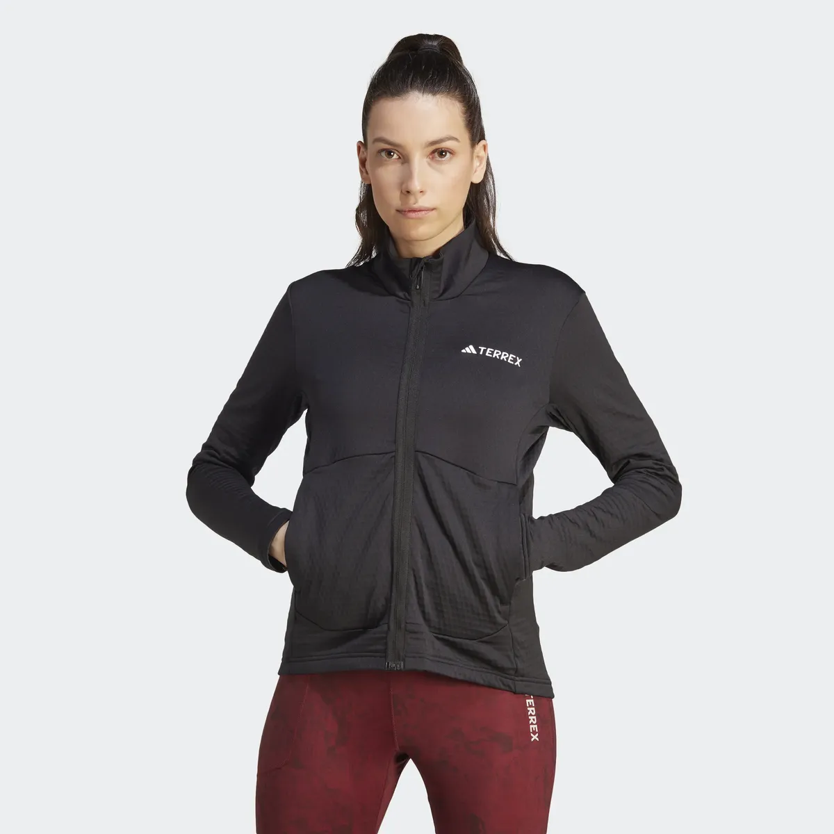

Флисовая куртка adidas TERREX "W MT LT FL JA", черный