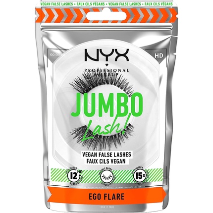 

Накладные ресницы Jumbo Lash! Ego Flare 05 – Vegan – невидимые браслеты – долговечность в течение 12 часов., Nyx Professional Makeup