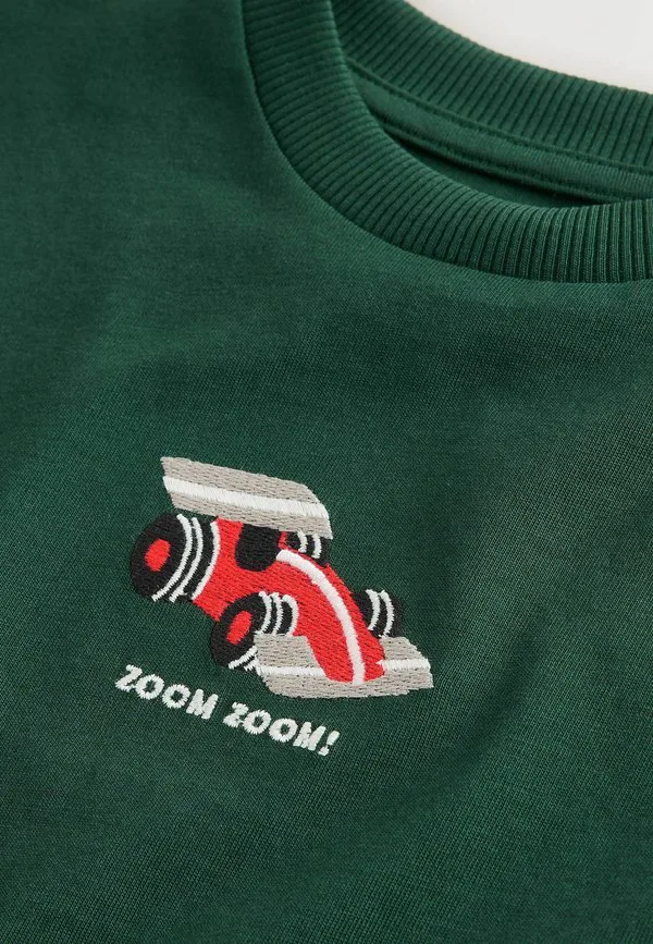 Футболка с коротким рукавом и небольшим графическим принтом Next, Green Embroidered Race Car — фото 3