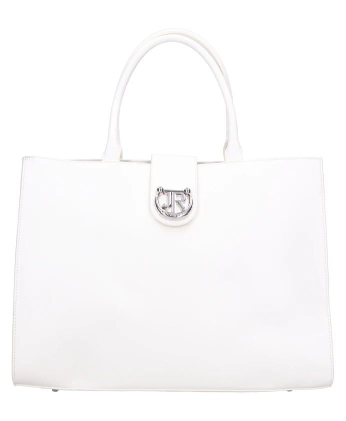 

Сумка из искусственной кожи с заклепками. John Richmond, белый