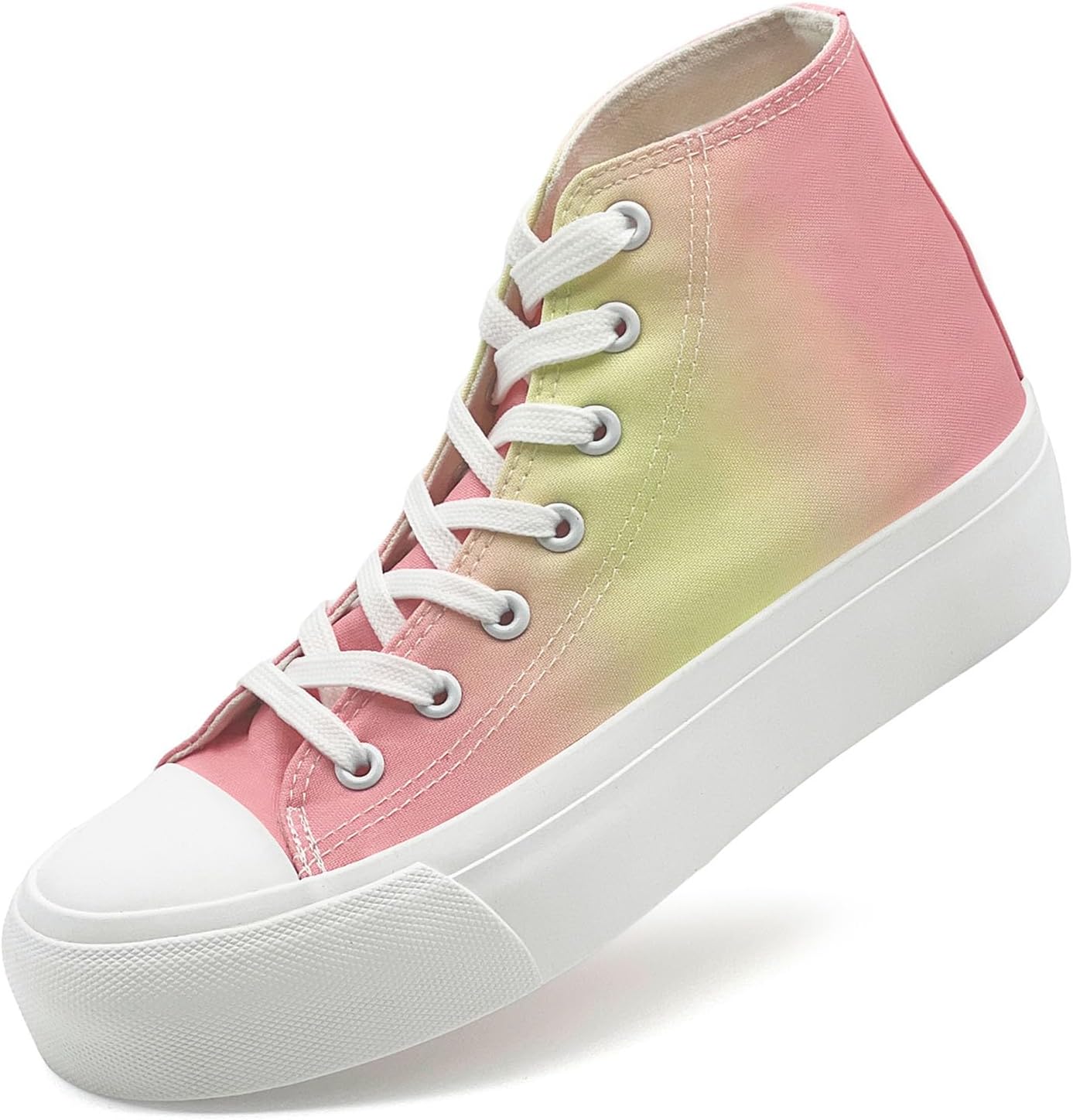 

Женские кеды на платформе из холщовой ткани, мужские высокие классические кеды из холща, повседневные кроссовки, удобные модные кроссовки на шнуровке Xraehni, желтый