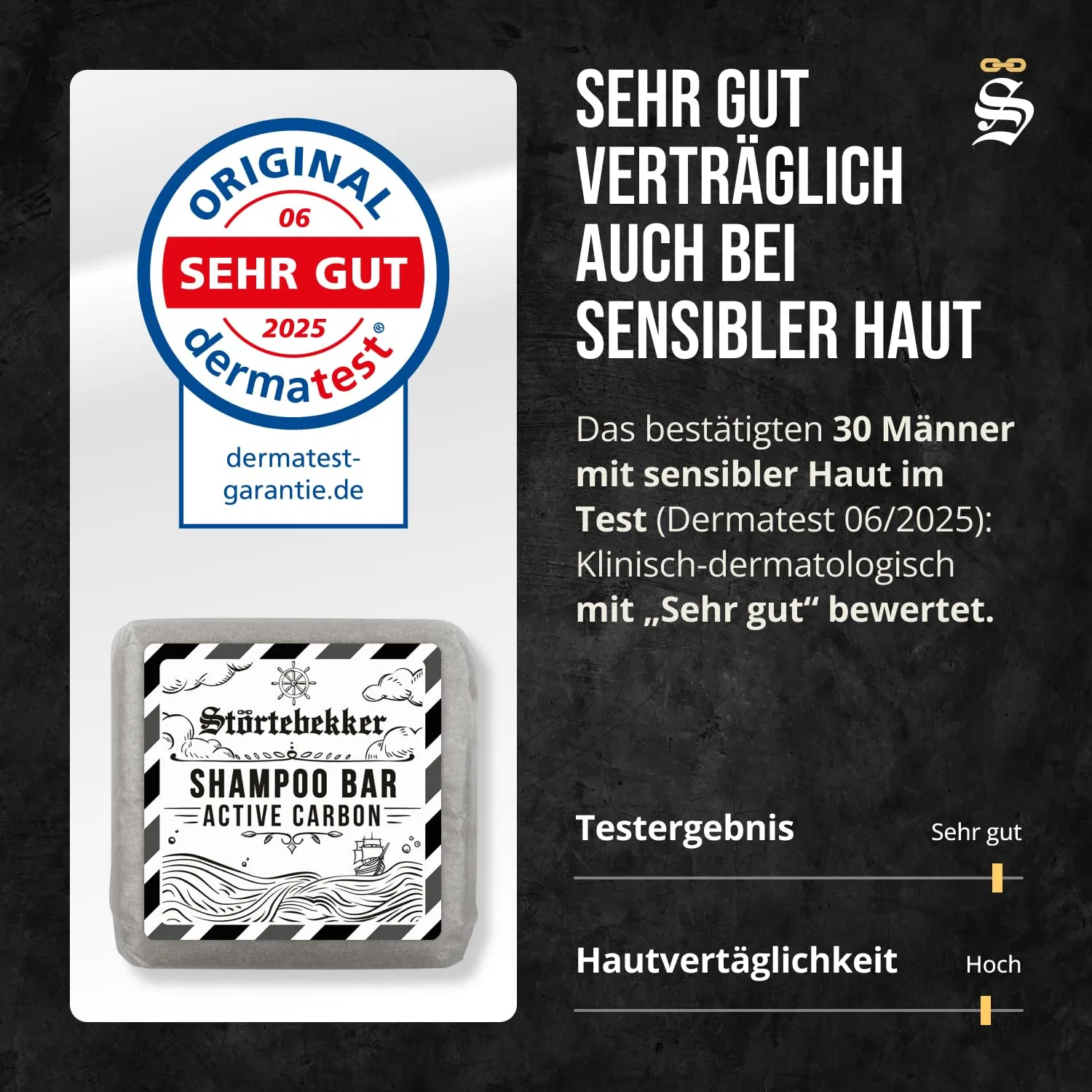 Твердый шампунь Störtebekker с активированным углем Störtebekker Shaving Accessories, 3 X 100 G — фото 2