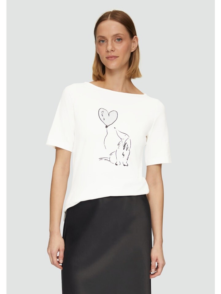 

Футболка s.Oliver BLACK LABEL T-Shirt kurzarm, кремовый