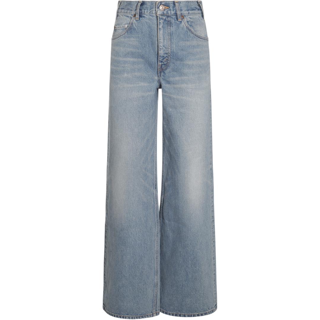 

Celine Женские джинсы, синие, прямого кроя