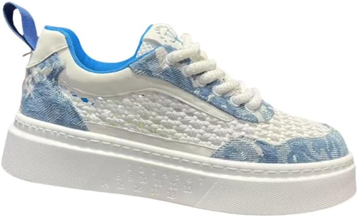 

Мужские дышащие повседневные обувь с тканой сеткой для активного отдыха - комфорт и вентиляция Hoalox, синий