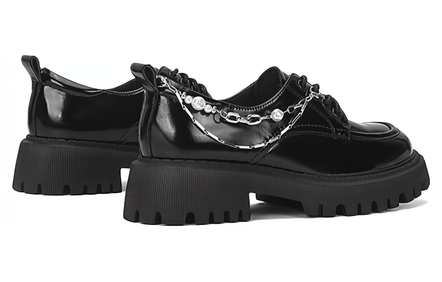Туфли женские повседневные Women's Casual Shoes Women's Low-Top Saturday Mode, коричневый — фото 3