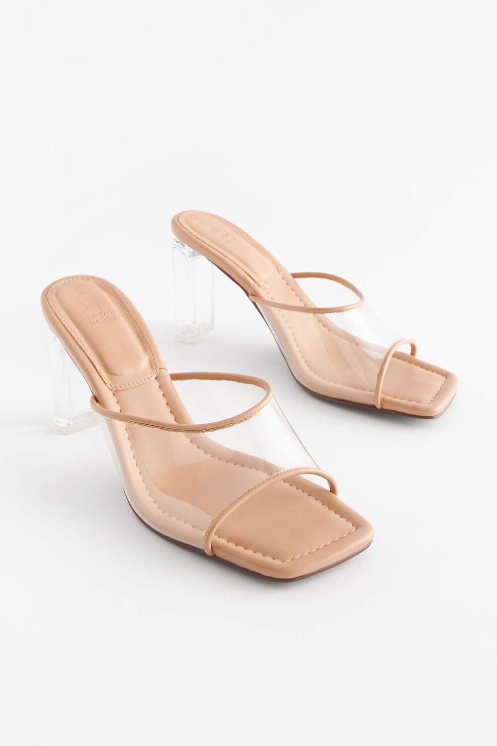 Виниловые слипоны Forever Comfort на толстом каблуке Next, розовый — фото 4