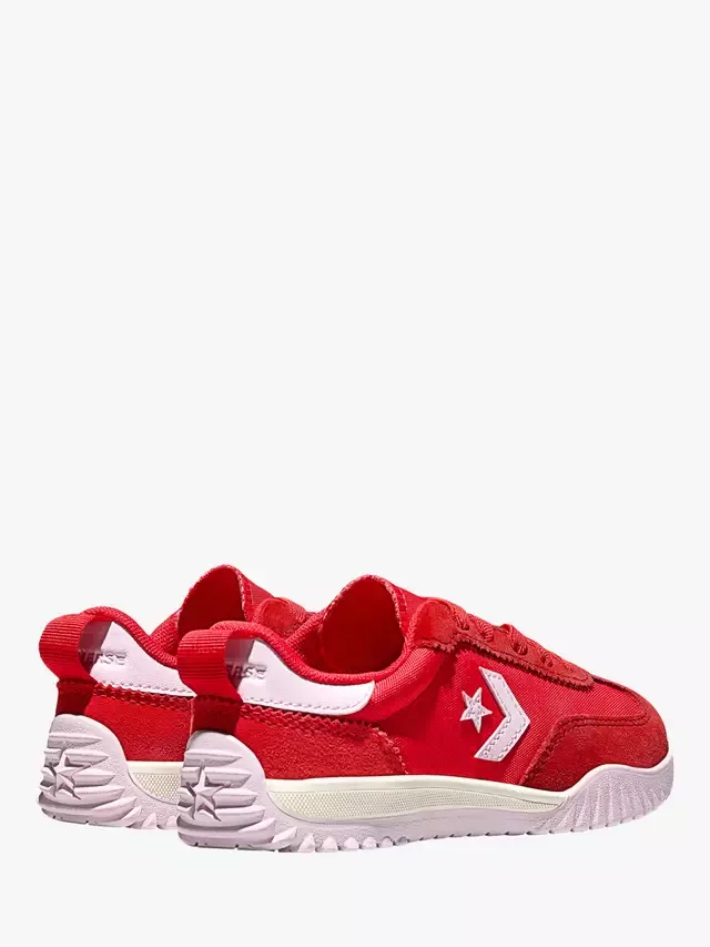 Детские замшевые кроссовки Run Star на шнуровке Converse — фото 3