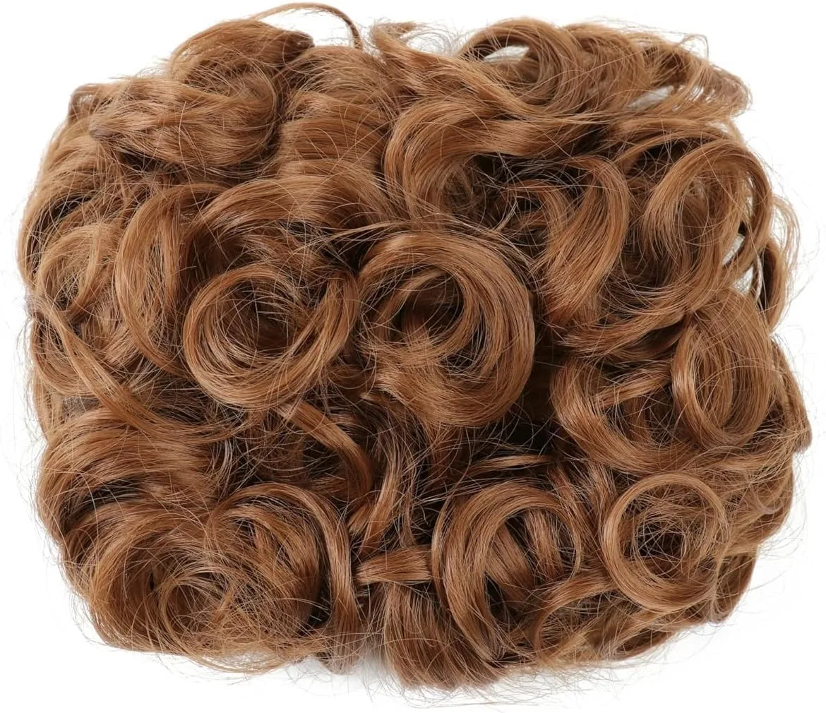 Шиньон для волос Messy Bun, синтетический, волнистый, с зажимом, Generic, 1 шт.